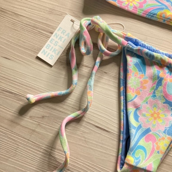 Frankie’s Bikinis Terry Bralette Bikini Top | Skimpy Terry Tia Bikini Bottom - Picture 9 of 16
